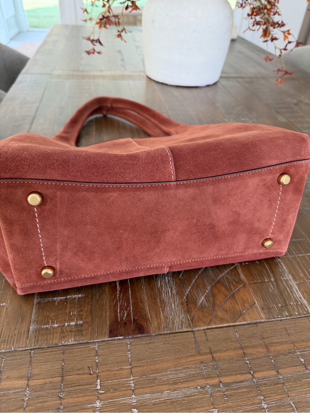 NWOT Coach Lana Large Suede Shoulder Bag - Picture 7 of 10